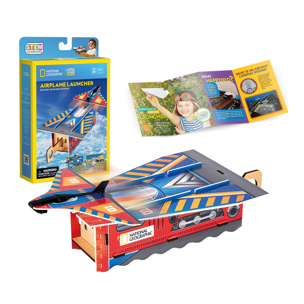 National Geographic Airplane Launcher Kids/Childrens 3D Puzzle Game 8y+ — image 2