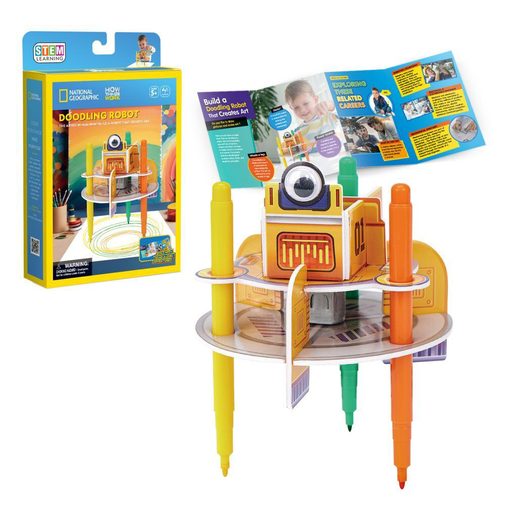 National Geographic Doodling Robot Kids/Childrens 3D Puzzle 12x12x18cm 8y+ — image 2