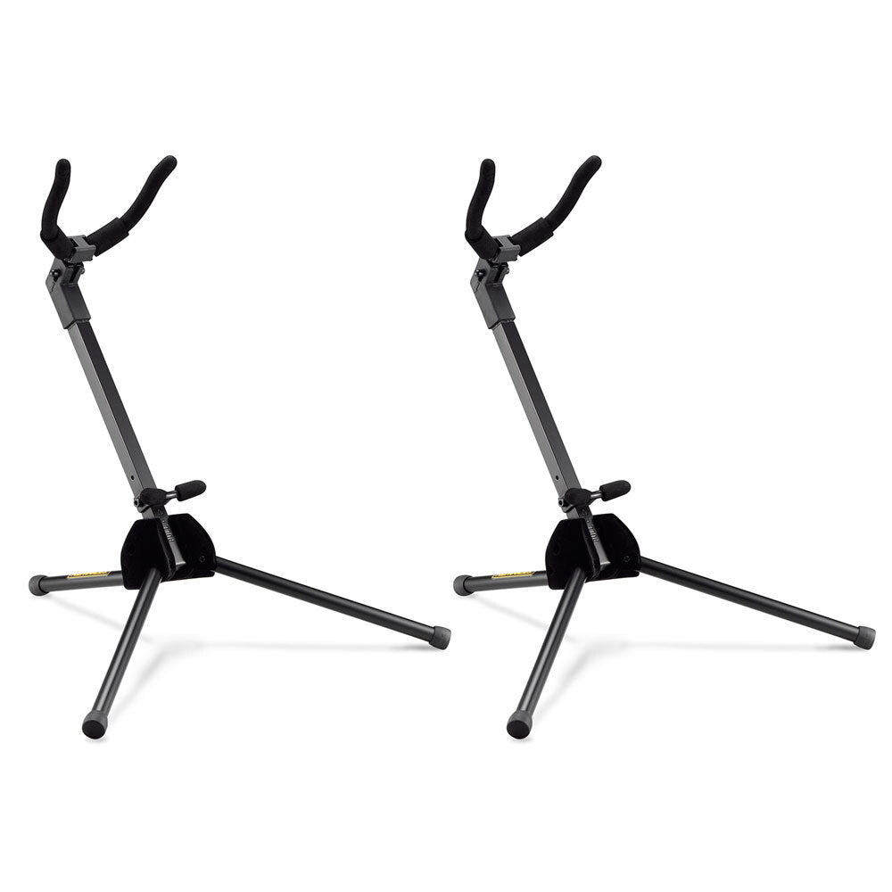 Hercules TravLite Stand/Holder Storage/Rack w/ Velvet Bag for Alto Saxophone (2 Pack)