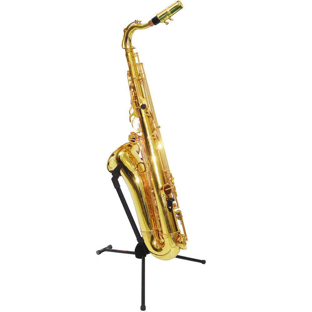 Hercules Foldable Musical Instrument Stand/Holder W/Bag for Tenor Saxophone BLK — image 3
