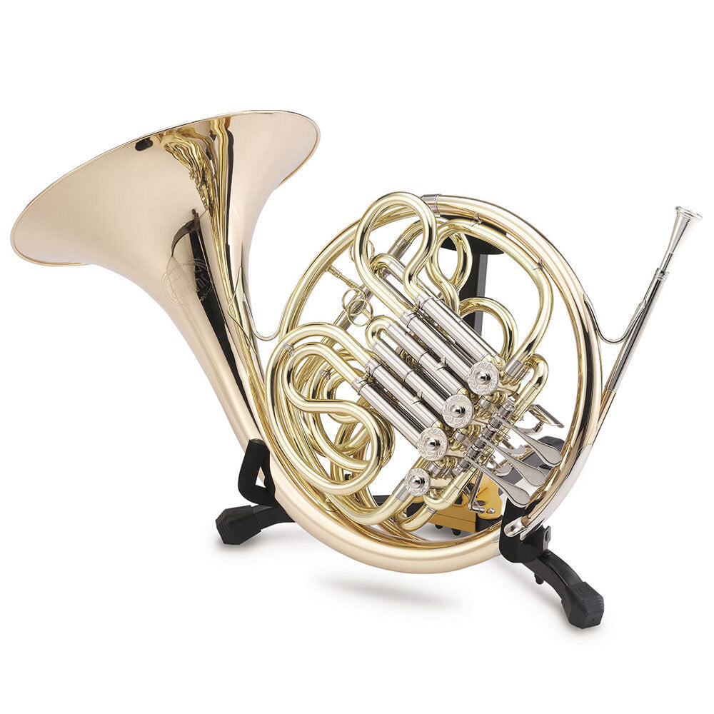 Hercules Foldable Musical Instrument Stand Holder w/ Bag for French Horn Black — image 2
