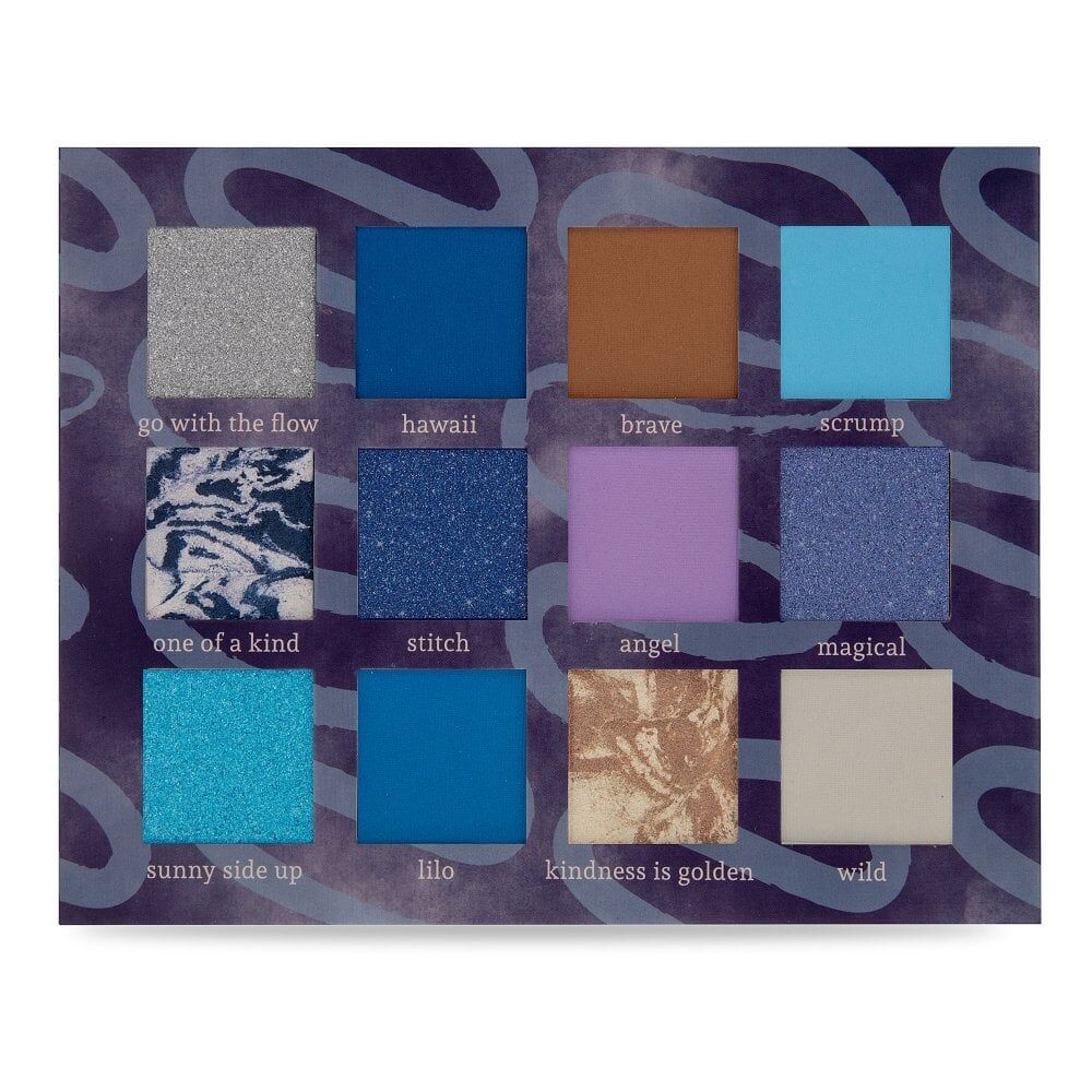 Disney Stitch Denim Pigmented Eyeshadow Makeup Palette 30g Blue (12 Pieces) — image 2