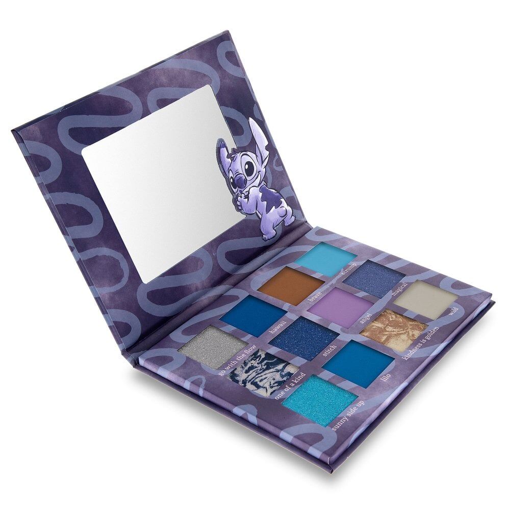 Disney Stitch Denim Pigmented Eyeshadow Makeup Palette 30g Blue (12 Pieces) — image 4