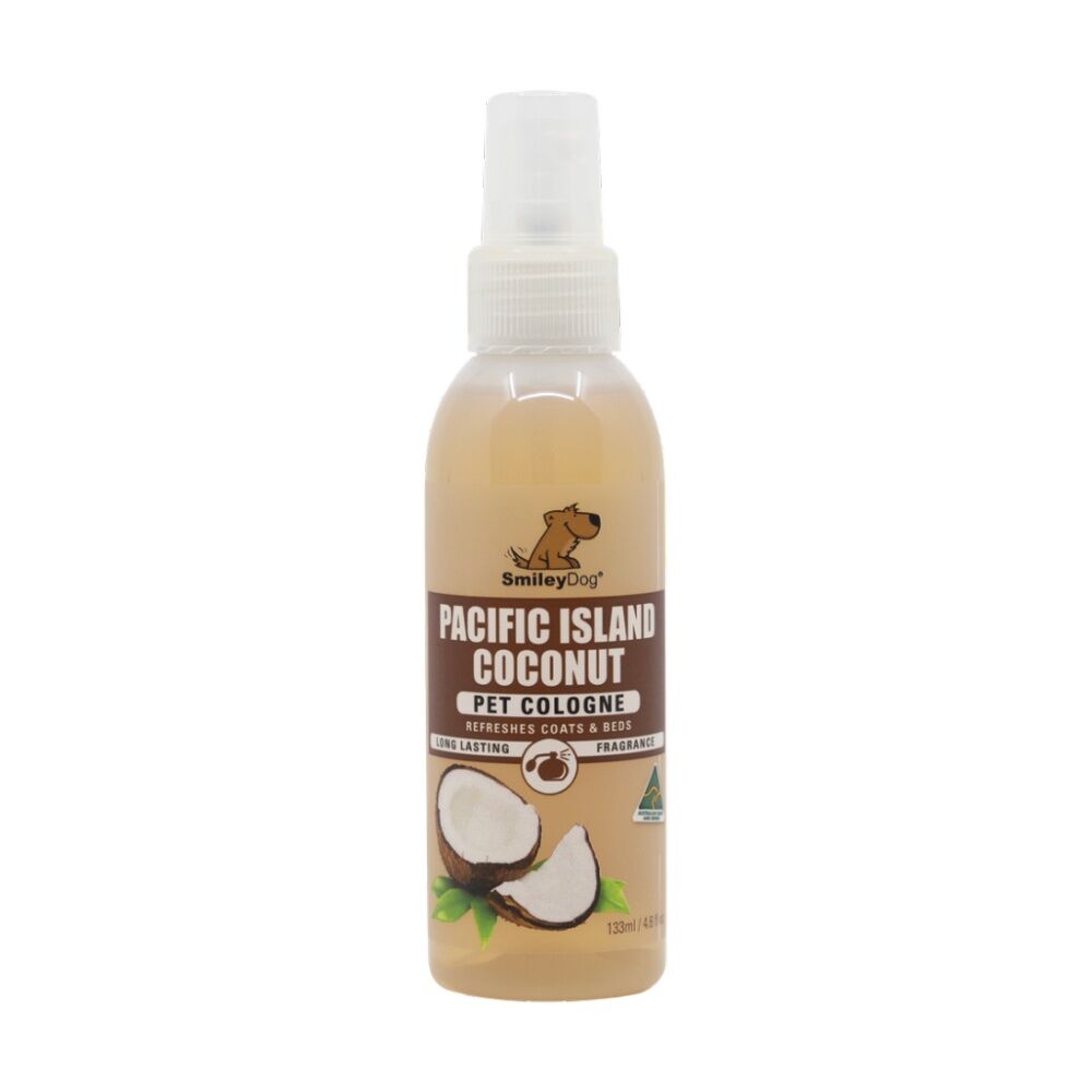 Smiley Dog 125ml Pacific Island Coconut Pet Grooming Cologne Spray Bottle