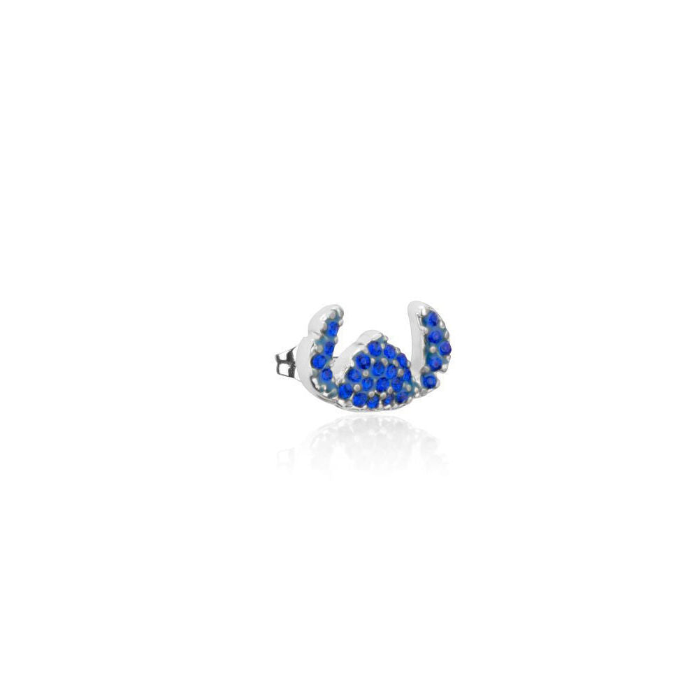 Couture Kingdom Disney Lilo and Stitch SSilverV Crystal Silhouette Stud Earrings