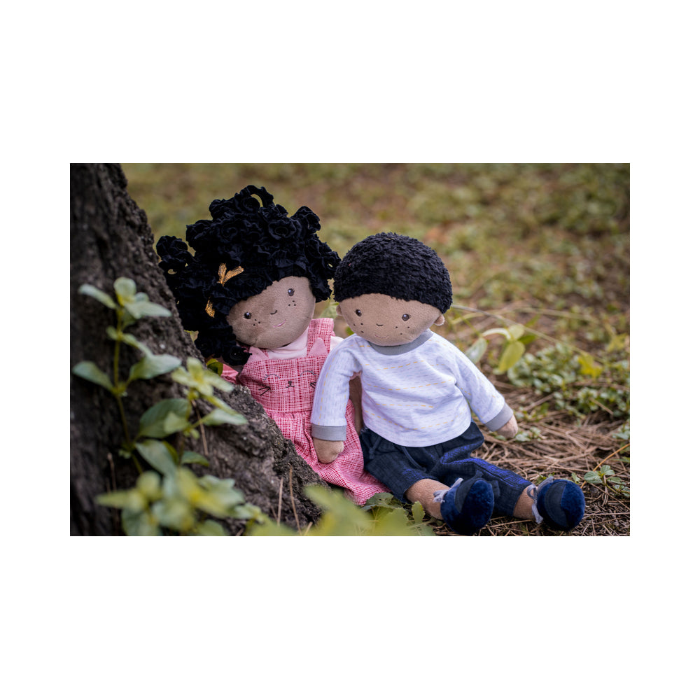 Bonikka Jayden Doll Infant/Newborn 42cm Soft Plush Toy w/ Black Hair 0m+ — image 6