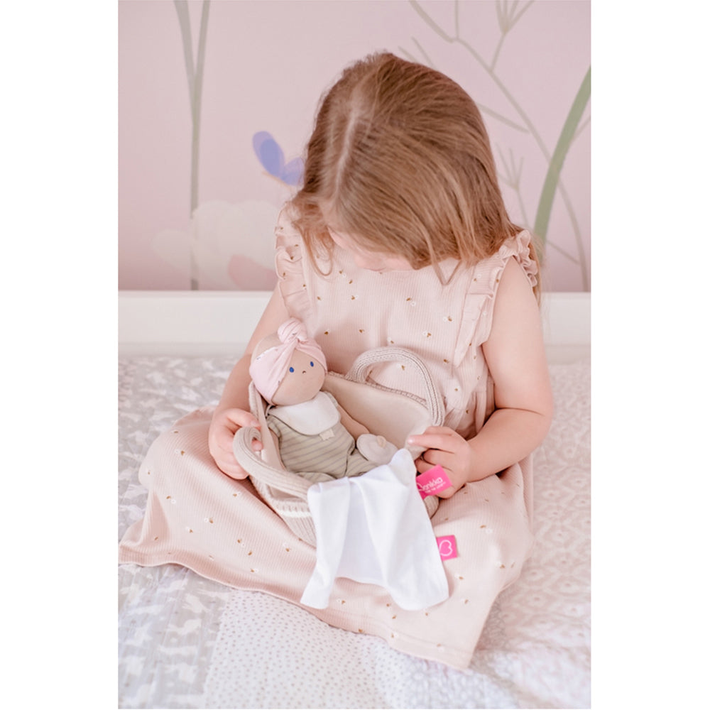 Bonikka Green Outfit Baby Infant/Newborn Plush Toy w/ Knitted Carry Cot 0m+ — image 4