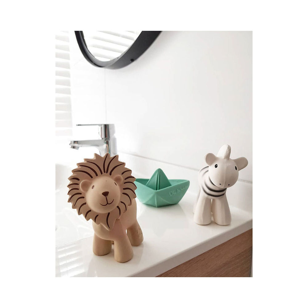 Tikiri Rubber Lion Zoo Animal 96006 Baby/Infant Teether 8x11cm Beige 0m+ — image 9