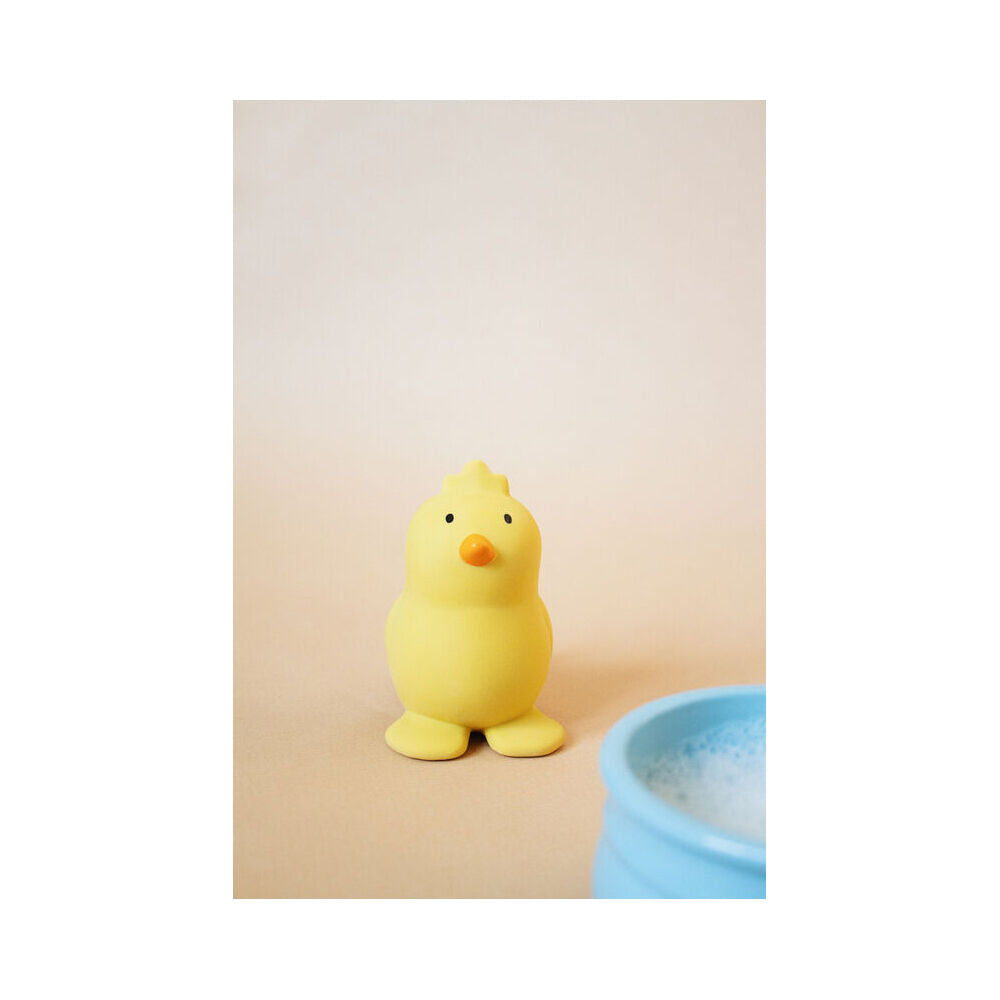 Tikiri 8.5cm Farm Animal Rubber Chicken 95005 Baby Sensory Toy 0m+ Yellow (2 Pack) — image 3