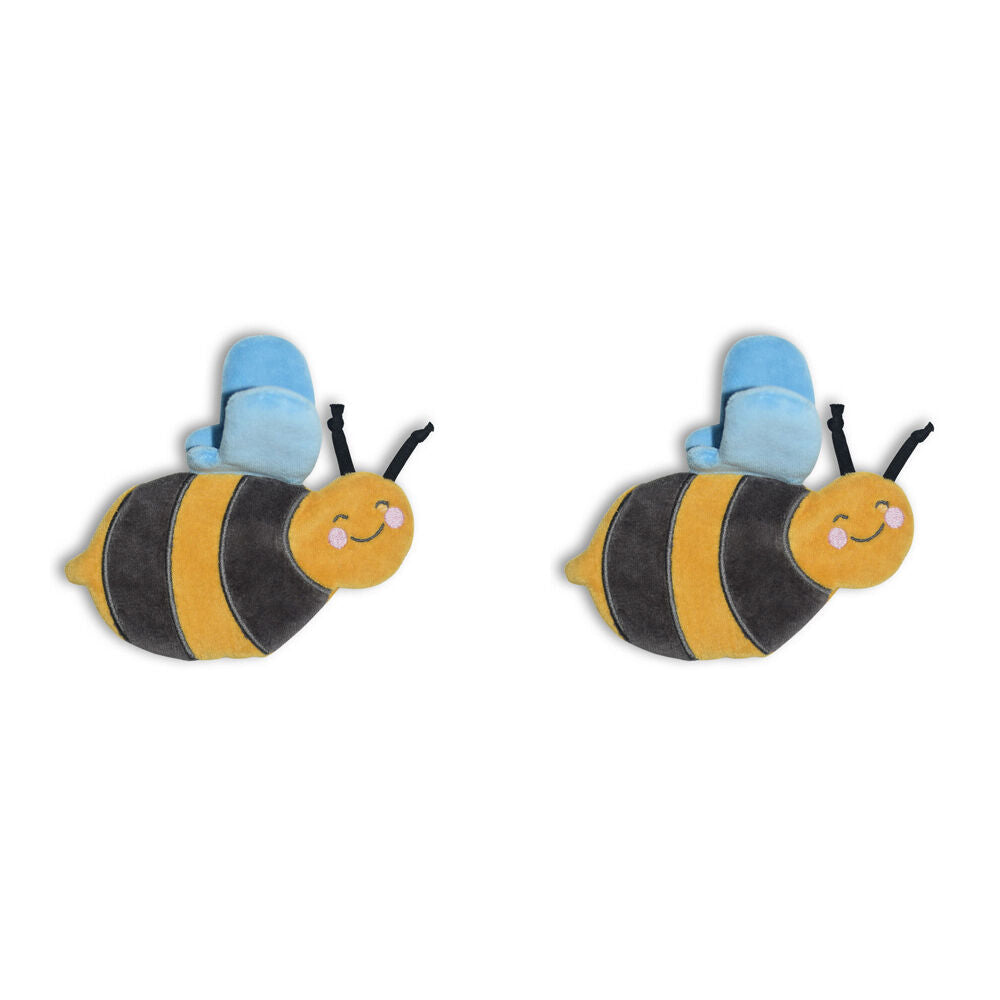 Tikiri Bee Crinkle Scrunchie Baby/Infant 77844 Teether/Rattle Play Toy 0m+ (2 Pack)