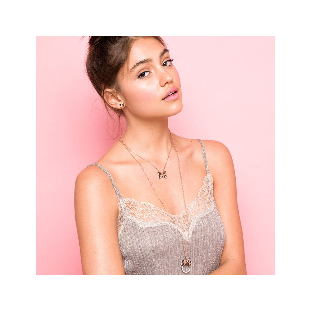 Couture Kingdom Disney Minnie Mouse Crystal Necklace Accessory 80cm Rose Gold — image 2