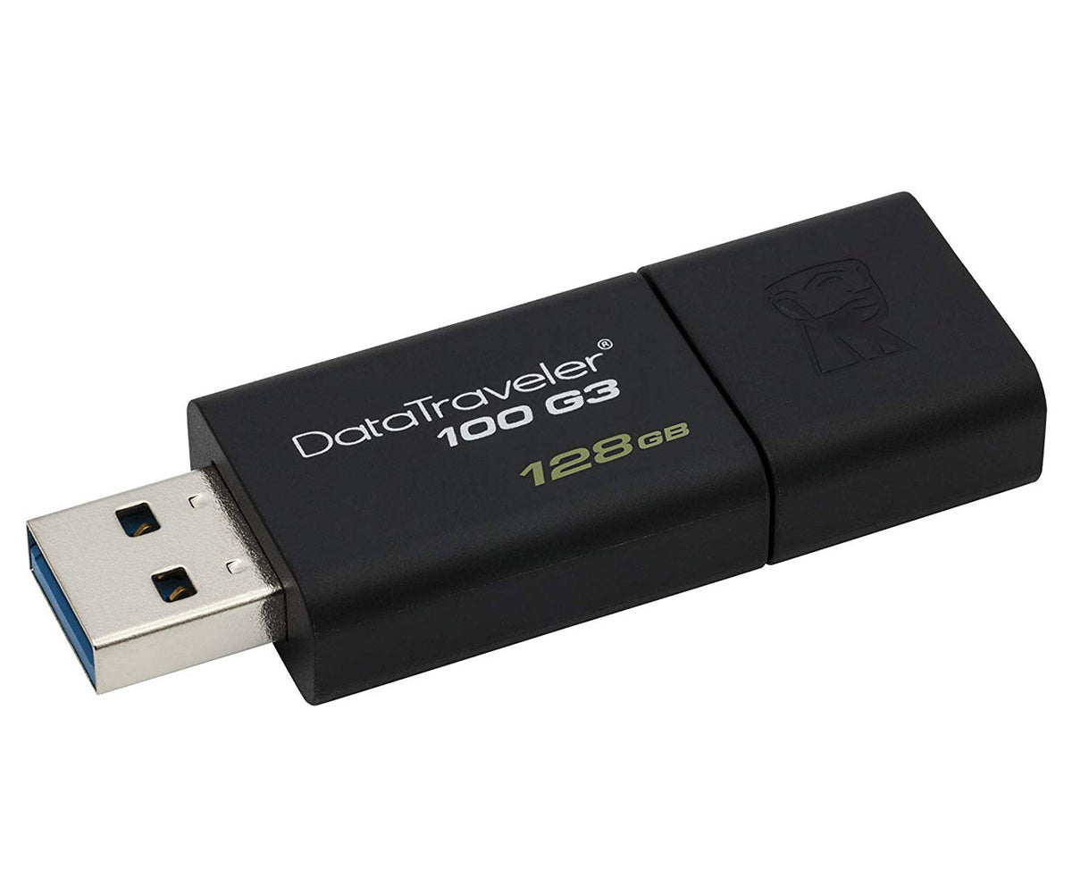 Kingston 128GB Data Traveler USB 3.0 Memory File Storage Stick Flash Drive Black — image 3