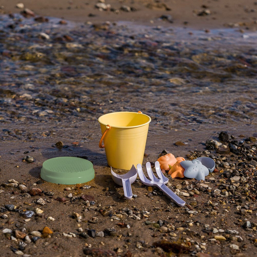 Dantoy Plastic Bucket Set w/ Net Sandpit Toys Non-Toxic Pastel Kids 2y+ (2 Pack) — image 3
