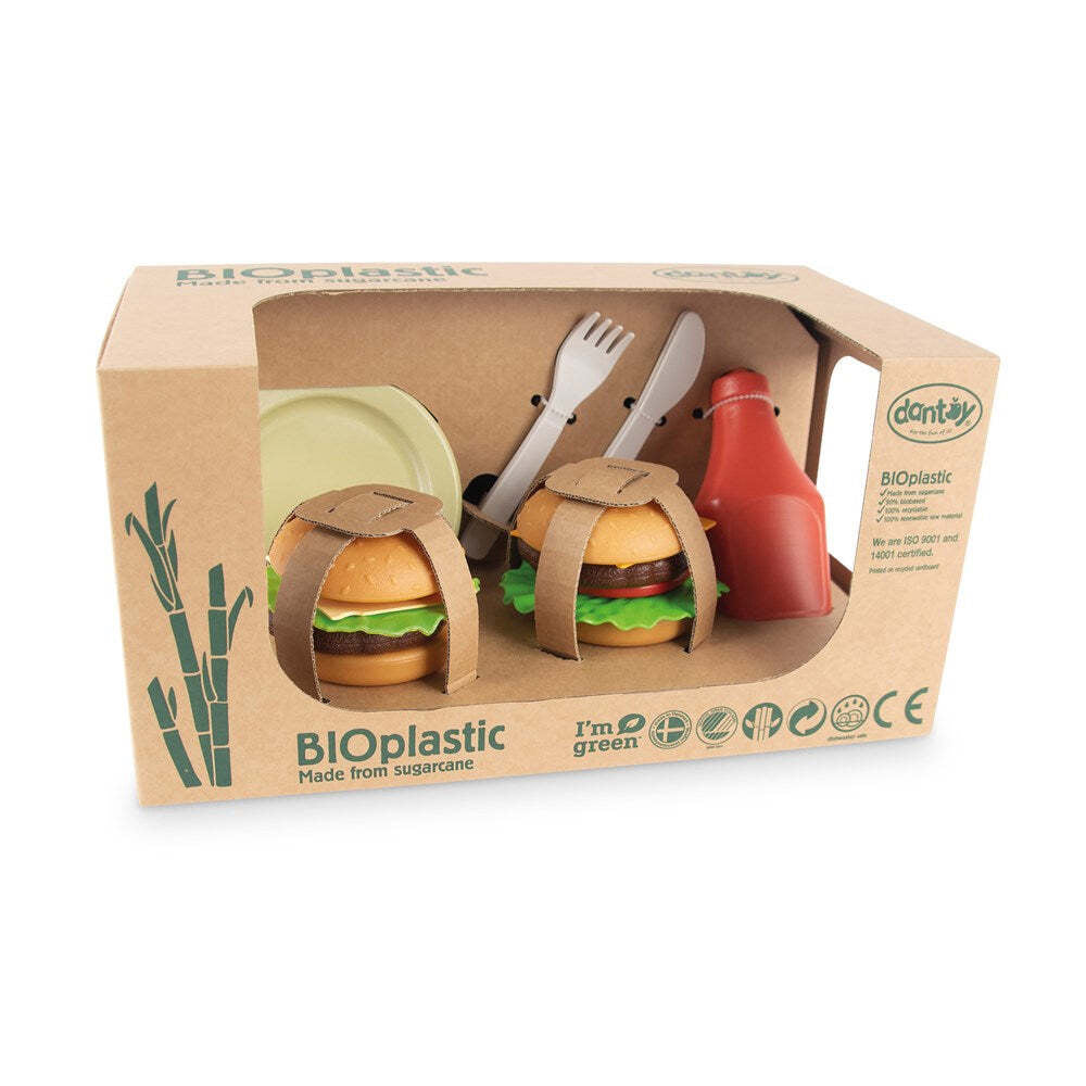 Dantoy BIOplastic Burger Kitchen Pretend Role Play Kids/Children Toy Set 2y+