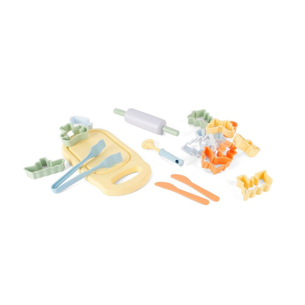 Dantoy Plastic Play Modeling Clay Fun Dough Moulds Set Toy Kids Pastel 2y+ (18 Pieces) — image 2