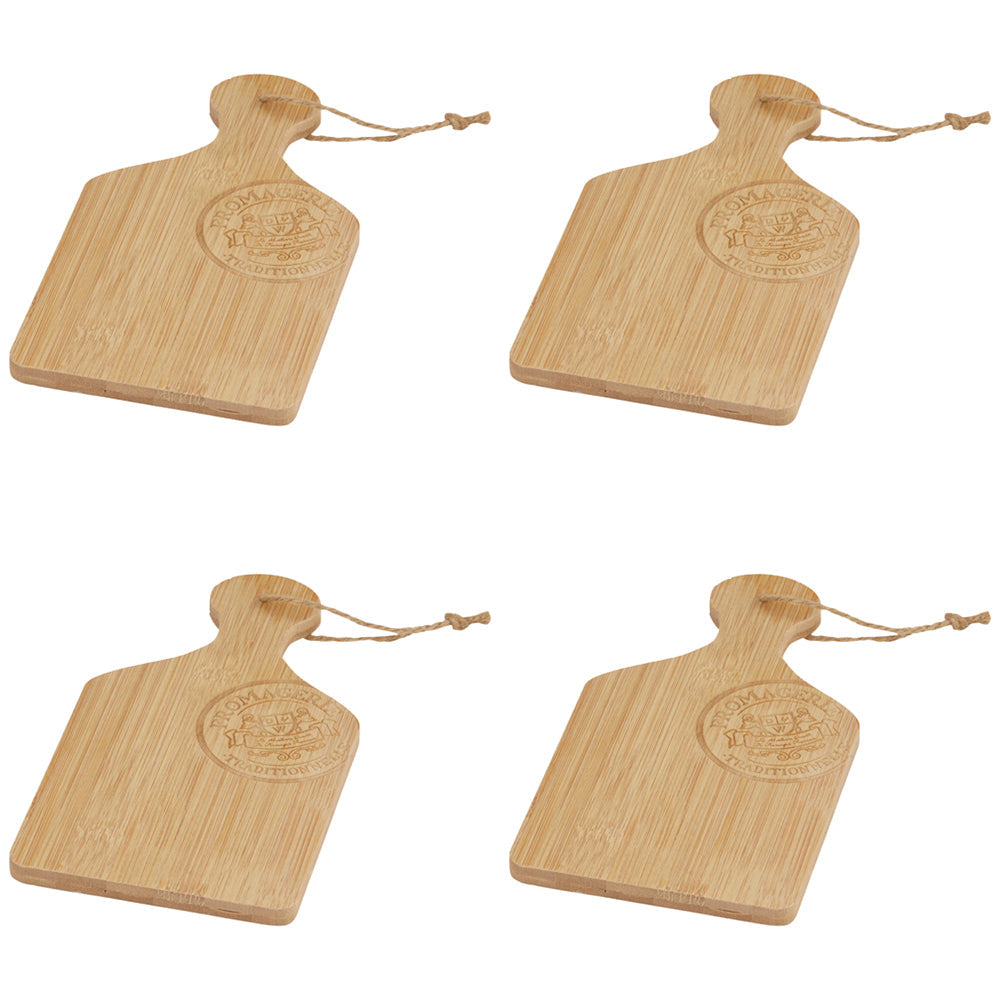Davis & Waddell Fromagerie Bamboo Mini Serving Paddle Board 20x11cm Assorted (4 Pack)