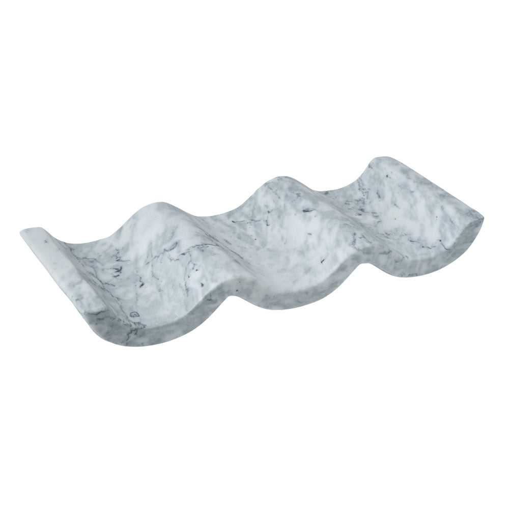 Davis & Waddell Nuvolo Marble Wine Organiser Storage Drink Holder 44x18cm Grey