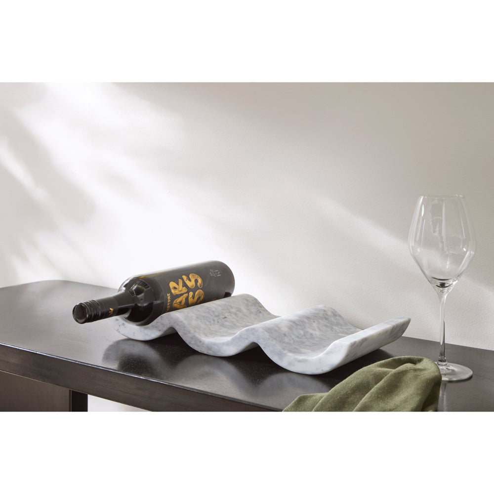 Davis & Waddell Nuvolo Marble Wine Organiser Storage Drink Holder 44x18cm Grey — image 3