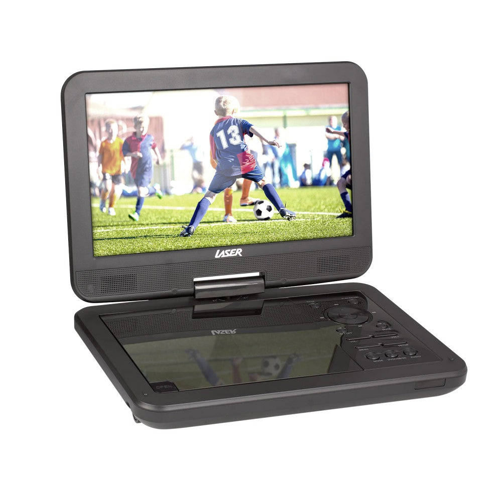 Laser Portable DVD Player With 10" LCD Screen/180° Swivel/Car Charger Black — image 4