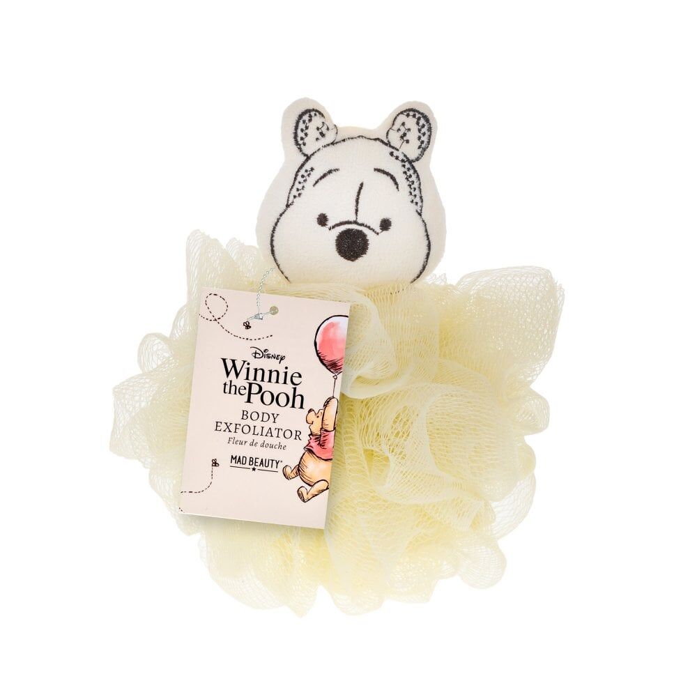 Disney Yellow Winnie the Pooh Body Exfoliator Shower Loofah Puff — image 2