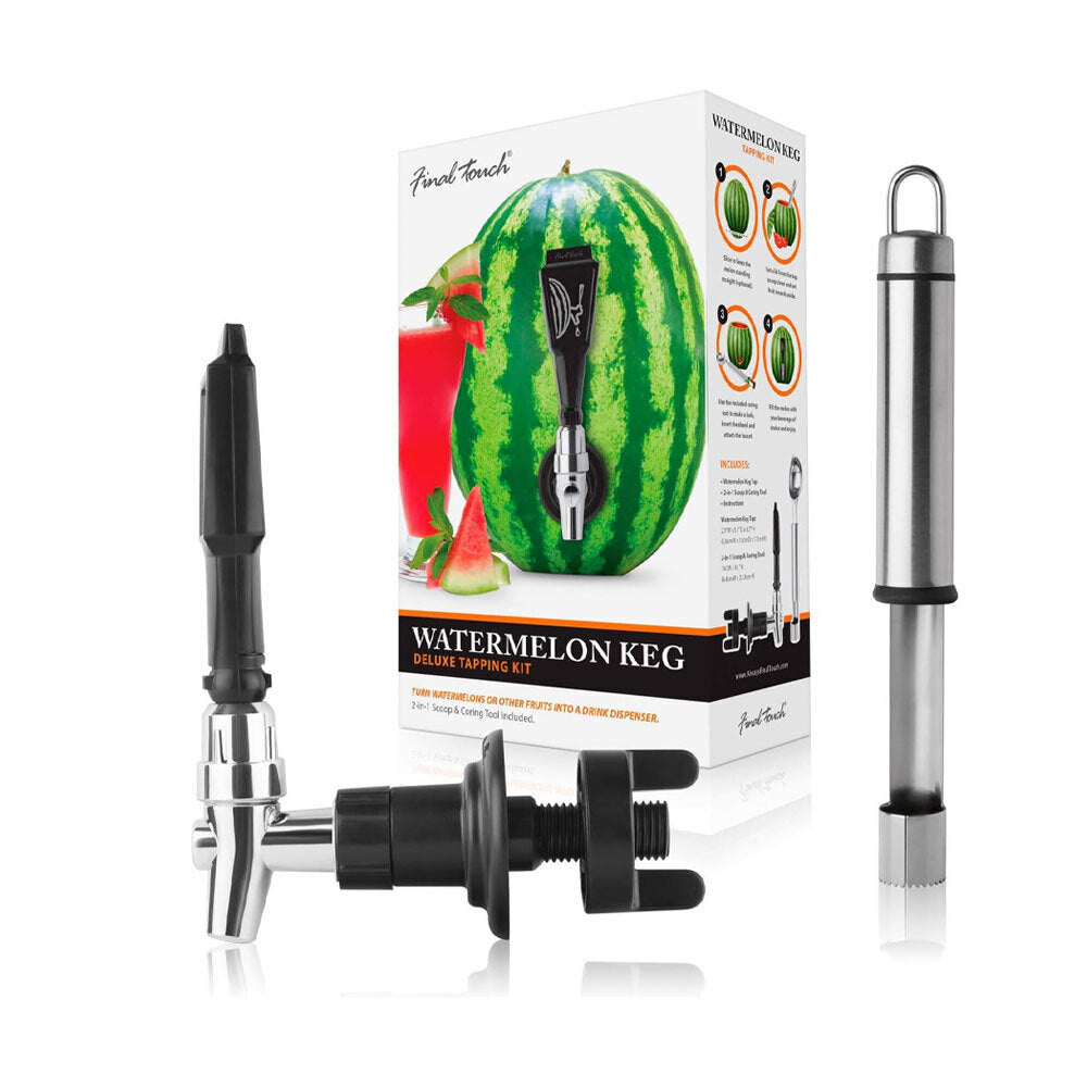 Winex Watermelon Juice Cocktail Party Keg Fruit Tapping Kit w/Coring Tool