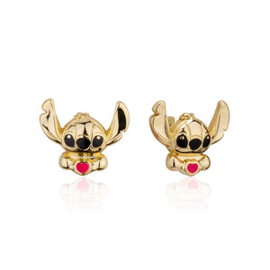 Couture Kingdom Disney Lilo and Stitch Love Heart Stud Earrings Accessory