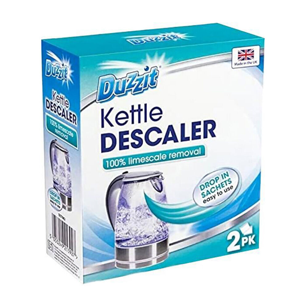 Duzzit 2pc Duzzit Powder Kettle Descaler Limescale Remover 40g (12 Pack) — image 2