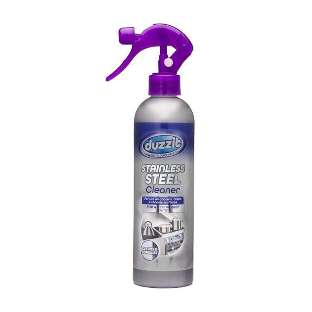 Duzzit Stainless Steel Cleaner Multi-Surface Liquid Spray Cleaner Polish 400ml