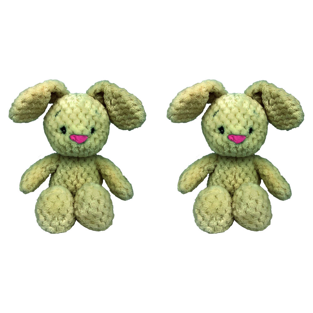 Momoko Bunny Stuffed Animal Kids/Children Soft Doll Plush Toy 20cm Pink (2 Pack)