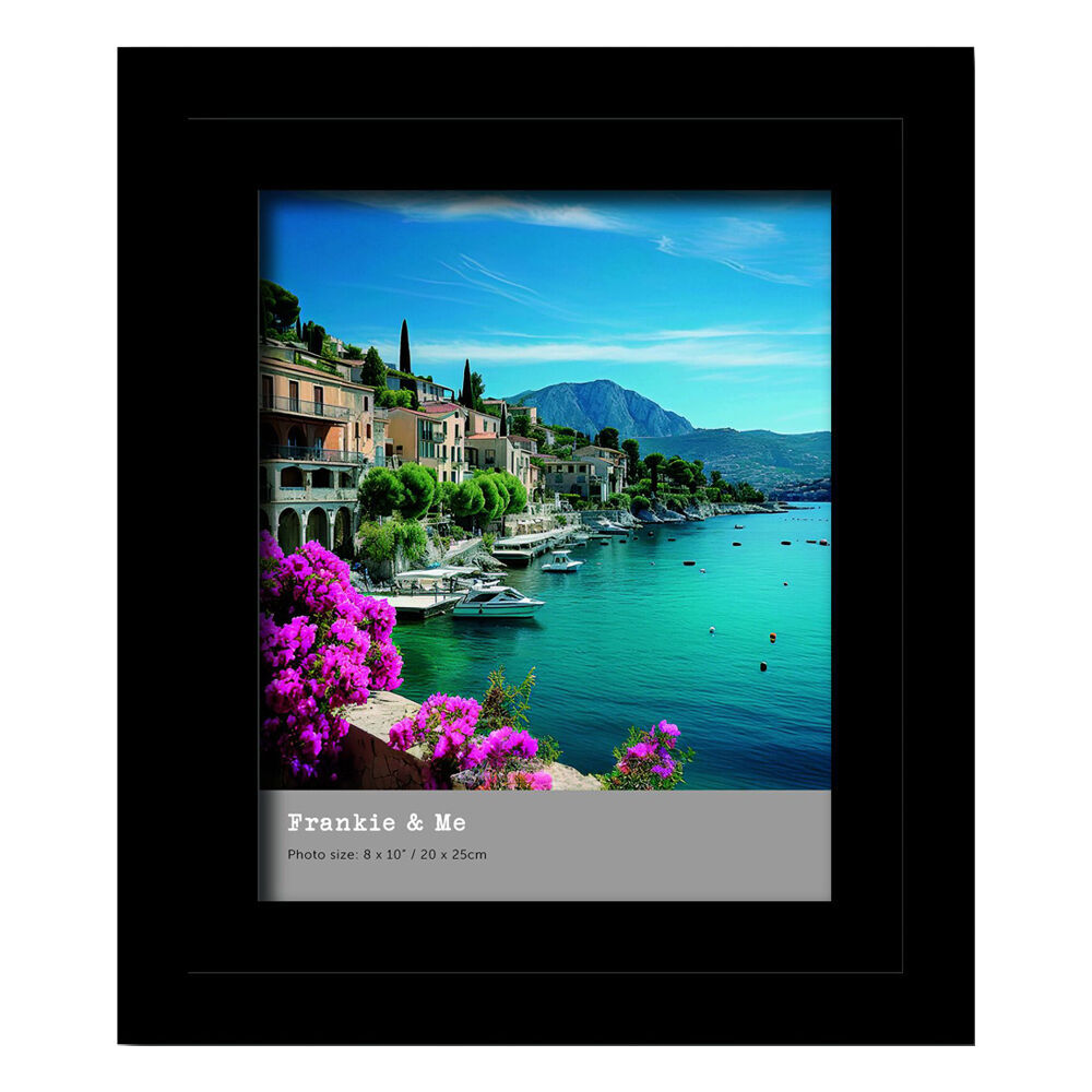 Frankie & ME Wooden Split Level 8x10'' Picture Frame Home/Office Decor Black (3 Pack) — image 2