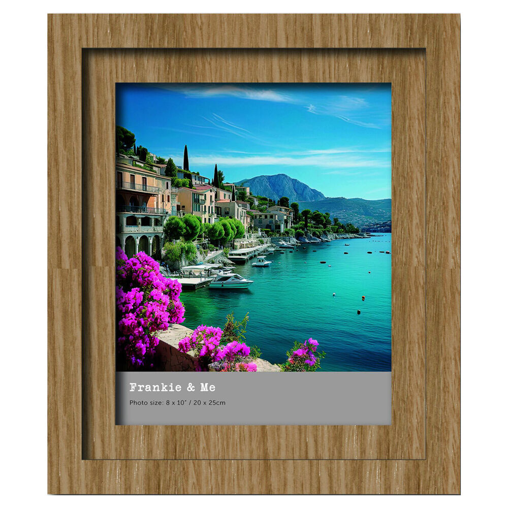 Frankie & ME Wooden Split Level 8x10'' Picture Frame Home/Office Decor Oak (3 Pack) — image 2