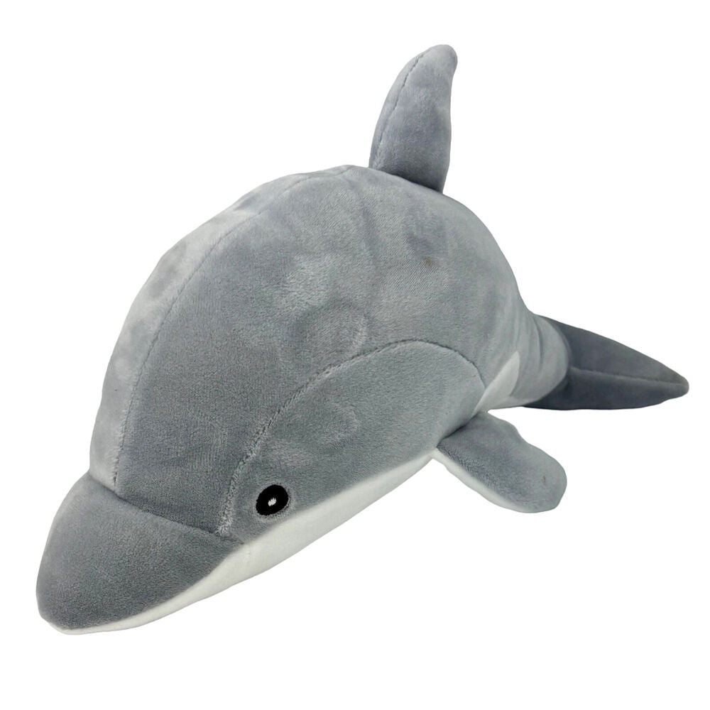 Momoko 35x10x15cm Grey Dolphin Animal Stuffed Doll Kids/Children Soft Plush Toy