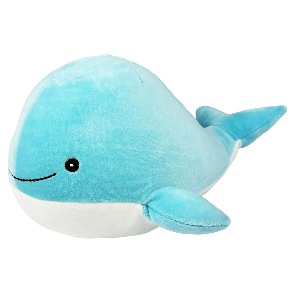 Momoko Whale Animal Stuffed Doll Kids Soft Plush Toy 33x15x17cm Blue (2 Pack) — image 2