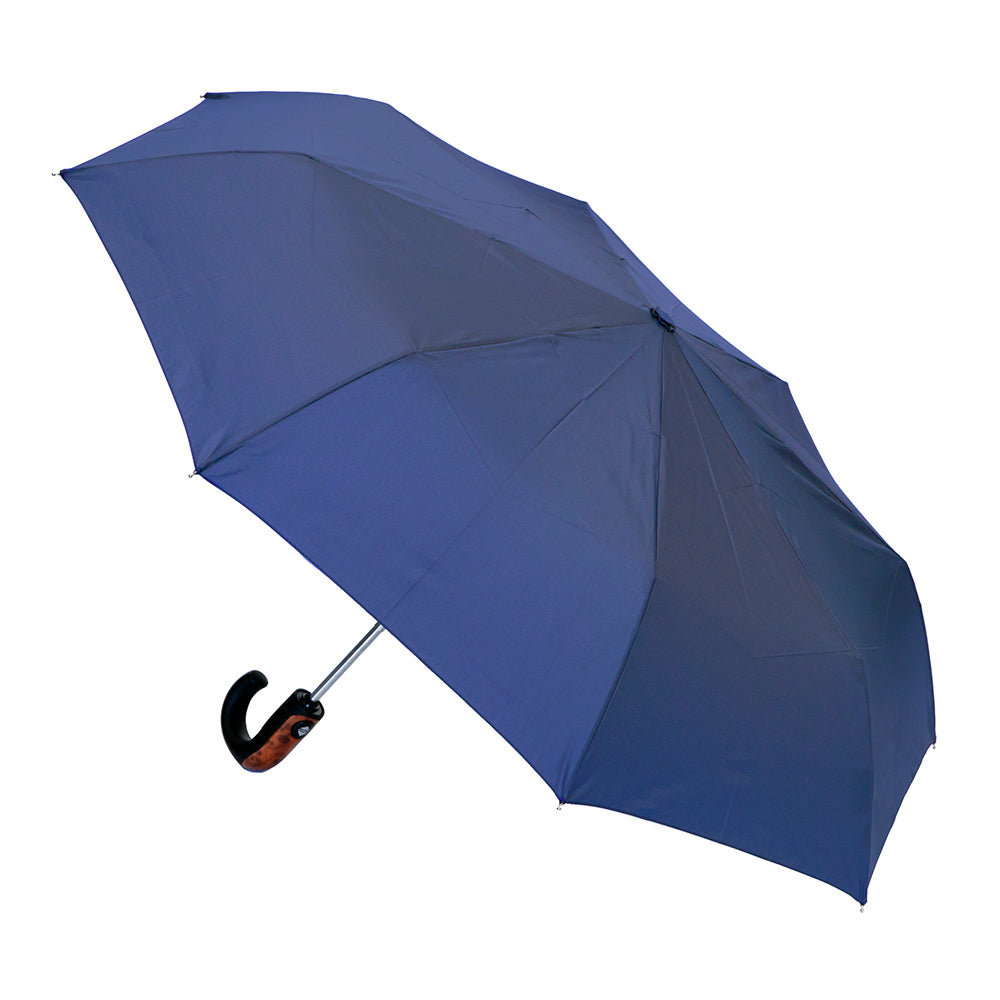 Clifton Mens 96.5cm Auto Open/Semi-Auto Close Folding Windproof Umbrella Navy