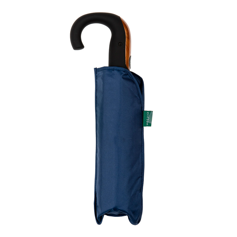 Clifton Mens 96.5cm Auto Open/Semi-Auto Close Folding Windproof Umbrella Navy — image 2