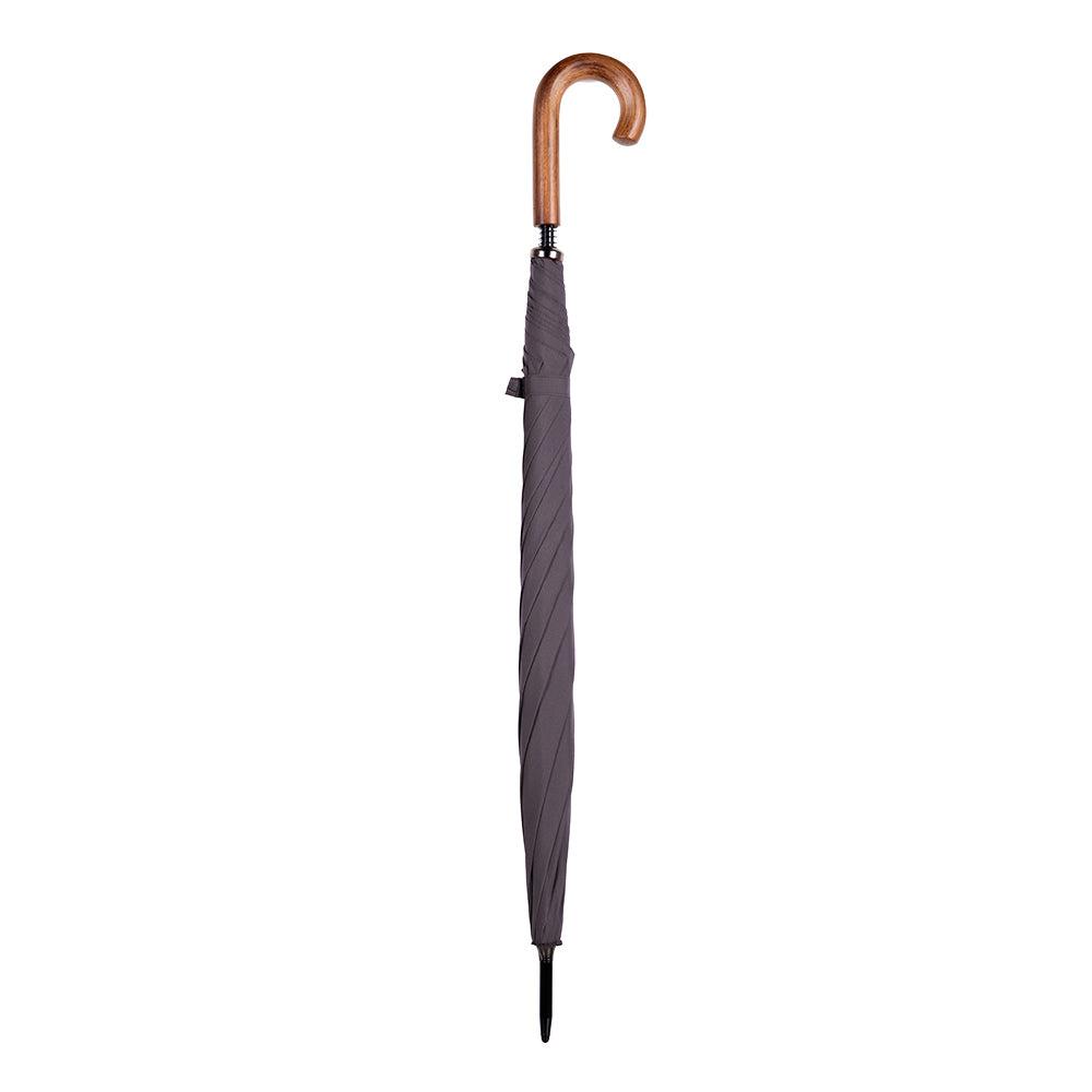 Clifton Men’s 119cm Classic Style Windproof Walking Umbrella Charcoal — image 2