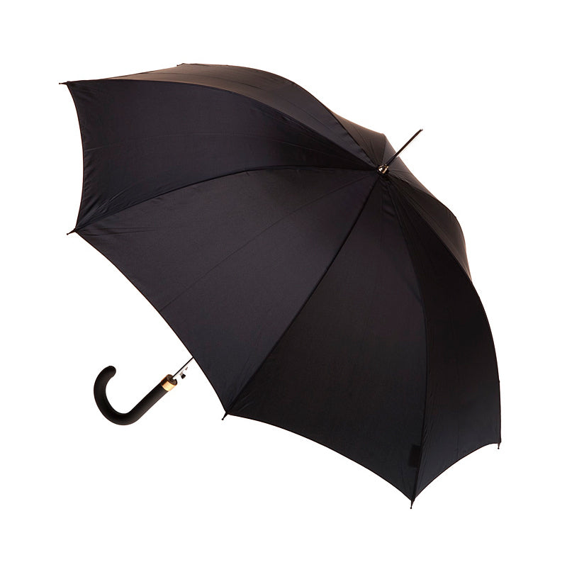 Clifton Mens Auto Open Walking Wind Resistant Umbrella Leatherette Handle Black