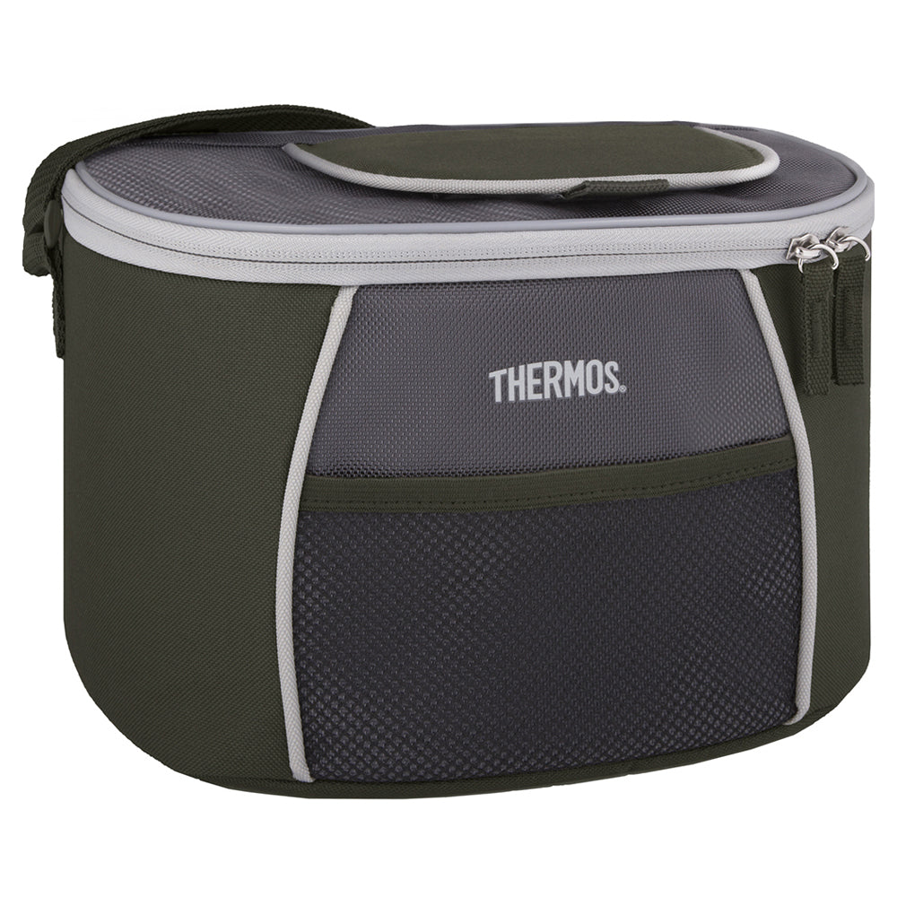 Thermos E5 Portable On The Go Insulating 6 Can Cooler with LDPE Liner Grey/Green