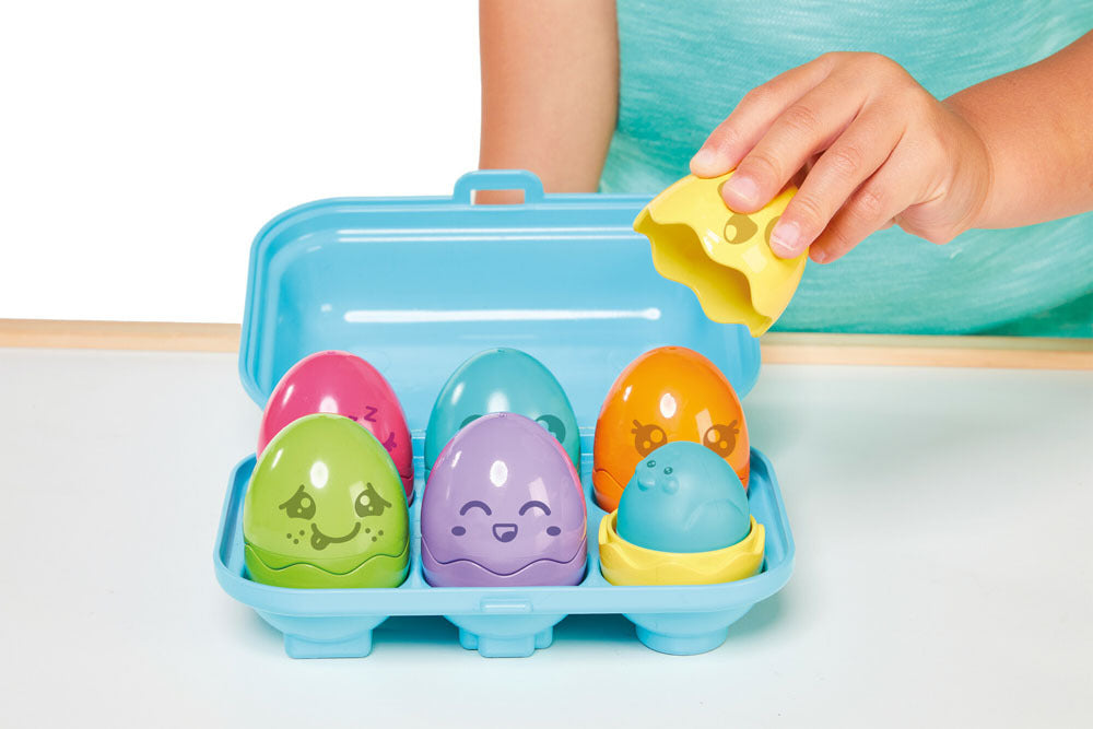 Toomies Hide & Squeak Bright Chicks Colourful Easter Egg Rattle & Squeak Toy 6M+ — image 3