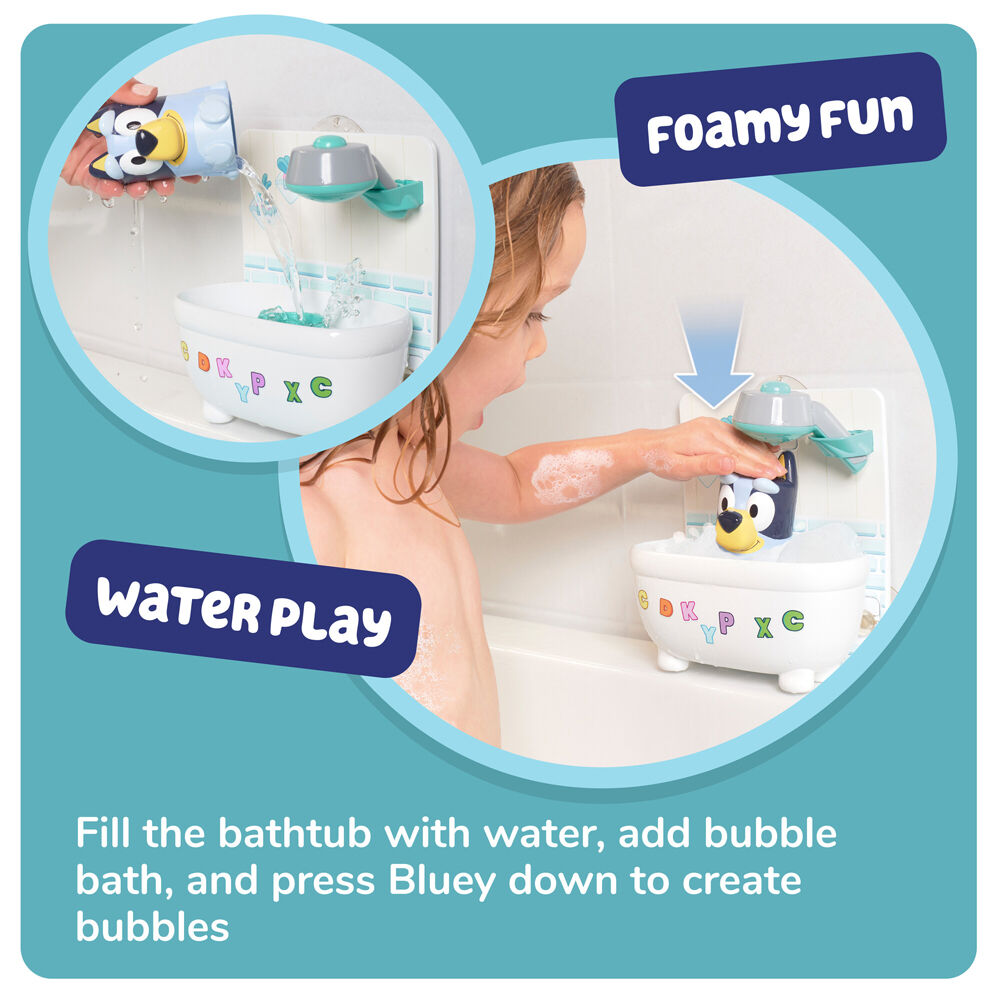 Tomy Toomies Shower & Scrub Bluey With Figurine Bathtime Activity Toy — image 9