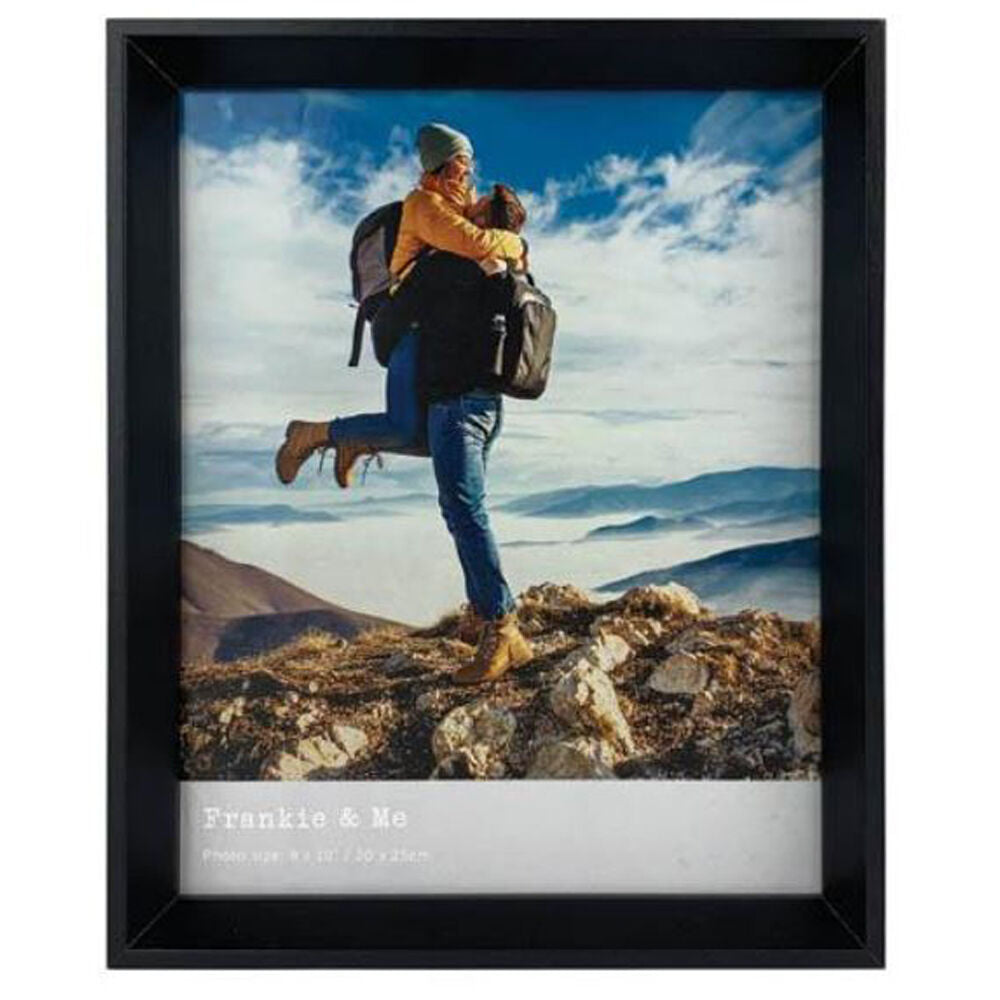 Frankie & ME Black Window Wooden 8x10'' Picture Frame Home/Office Photo Decor