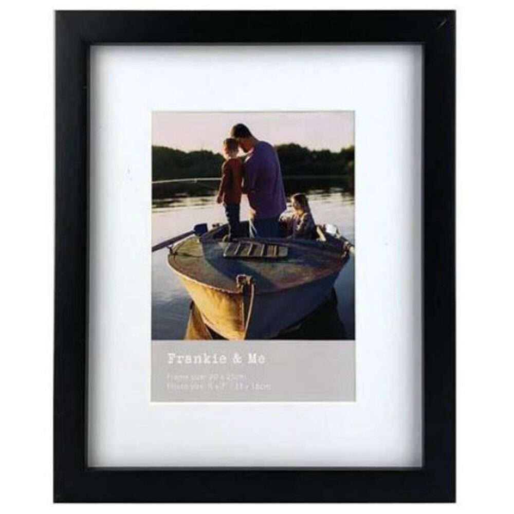 Frankie & ME Wooden Border 5x7'' Picture Frame Home/Office Photo Decor Black (6 Pack) — image 2