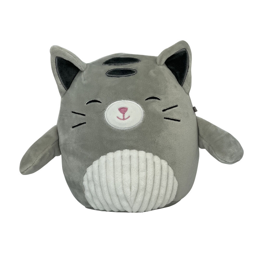 Momoko 25cm Grey Squish Cat Animal Stuffed Doll Kids/Children Soft Plush Toy