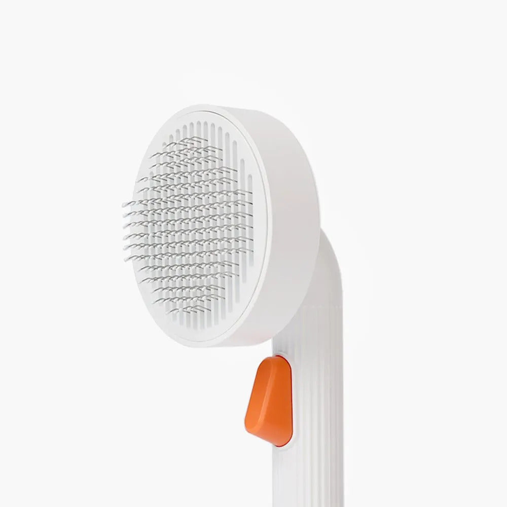 Petkit Large Pet Dog/Cat Round Grooming Brush/Comb 2 w/ Fur Release Button White — image 10