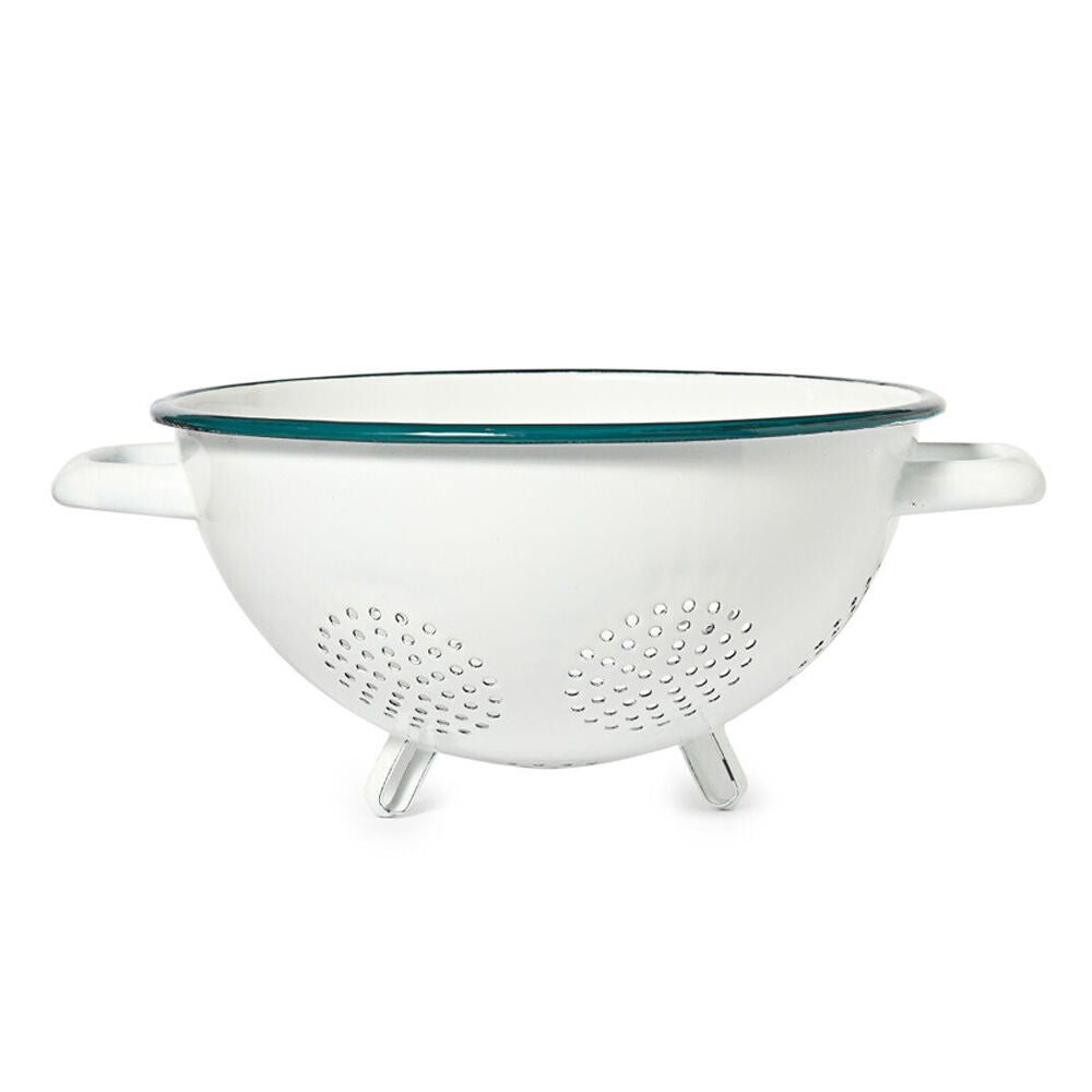ST. Claire St. Clare Enamel Colander 24cm Seive Basket Vege Pasta Food Strainer White
