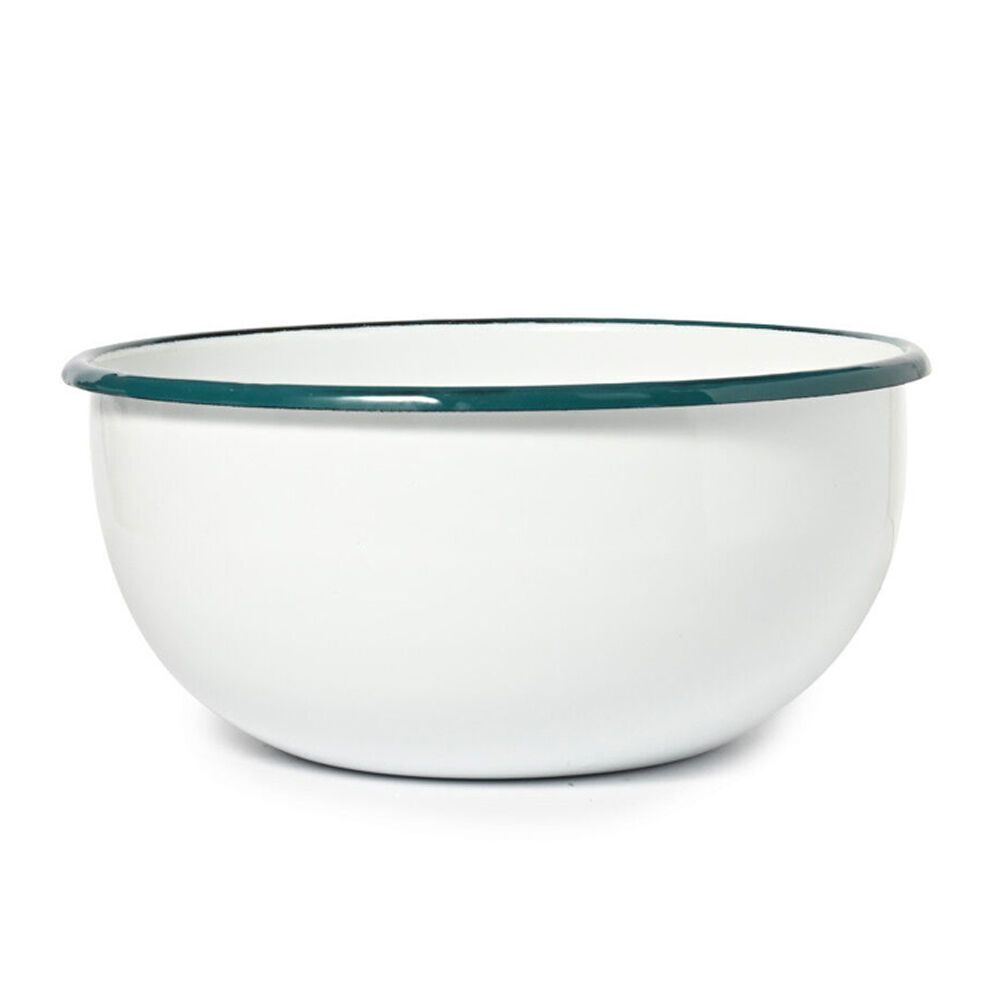 ST. Claire St. Clare Enamel Mixing Bowl 22cm Cooking Baking Round Kitchenware White (2 Pack) — image 3
