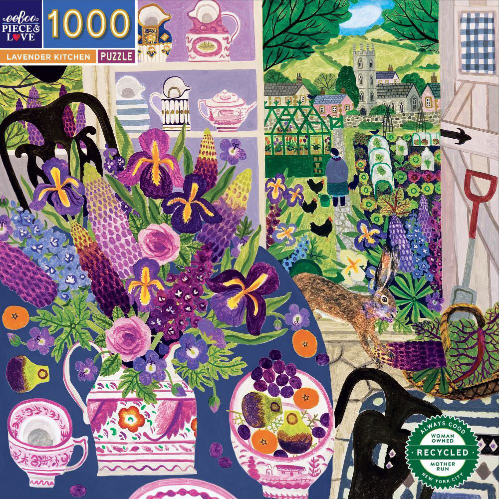 Eeboo Jigsaw Puzzle 58.4cm Educational Fun Game Lavender Kitchen 14+ (1000 Pieces)