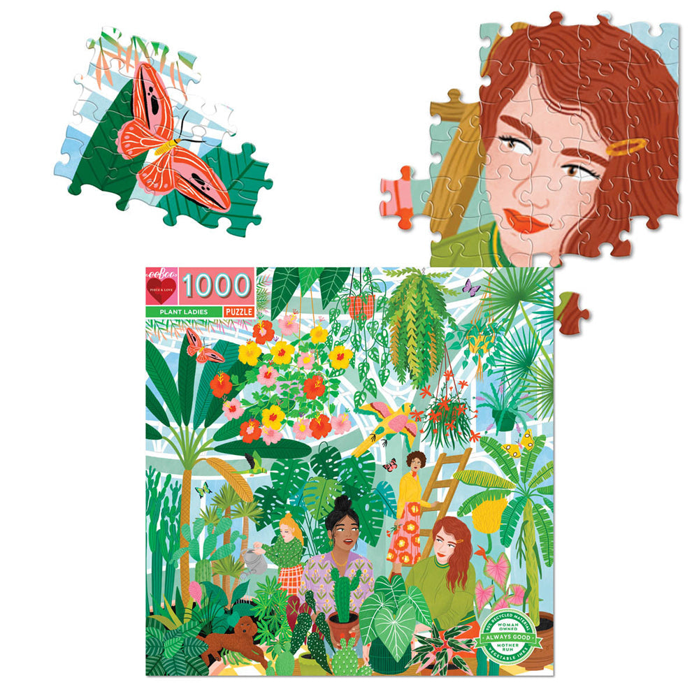 Eeboo Jigsaw Puzzle 58.4cm Educational Fun Play Game Plant Lady 14+ (1000 Pieces) — image 2