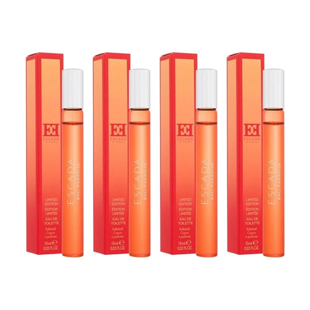 Escada Bali Paradise Rollerball Womens Fragrance 10mL (4 Pack)