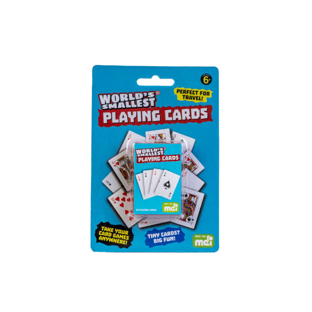 Mdi Worlds Smallest Playing Cards Mini Deck Party Game Set Portable Card (6 Pack) — image 2